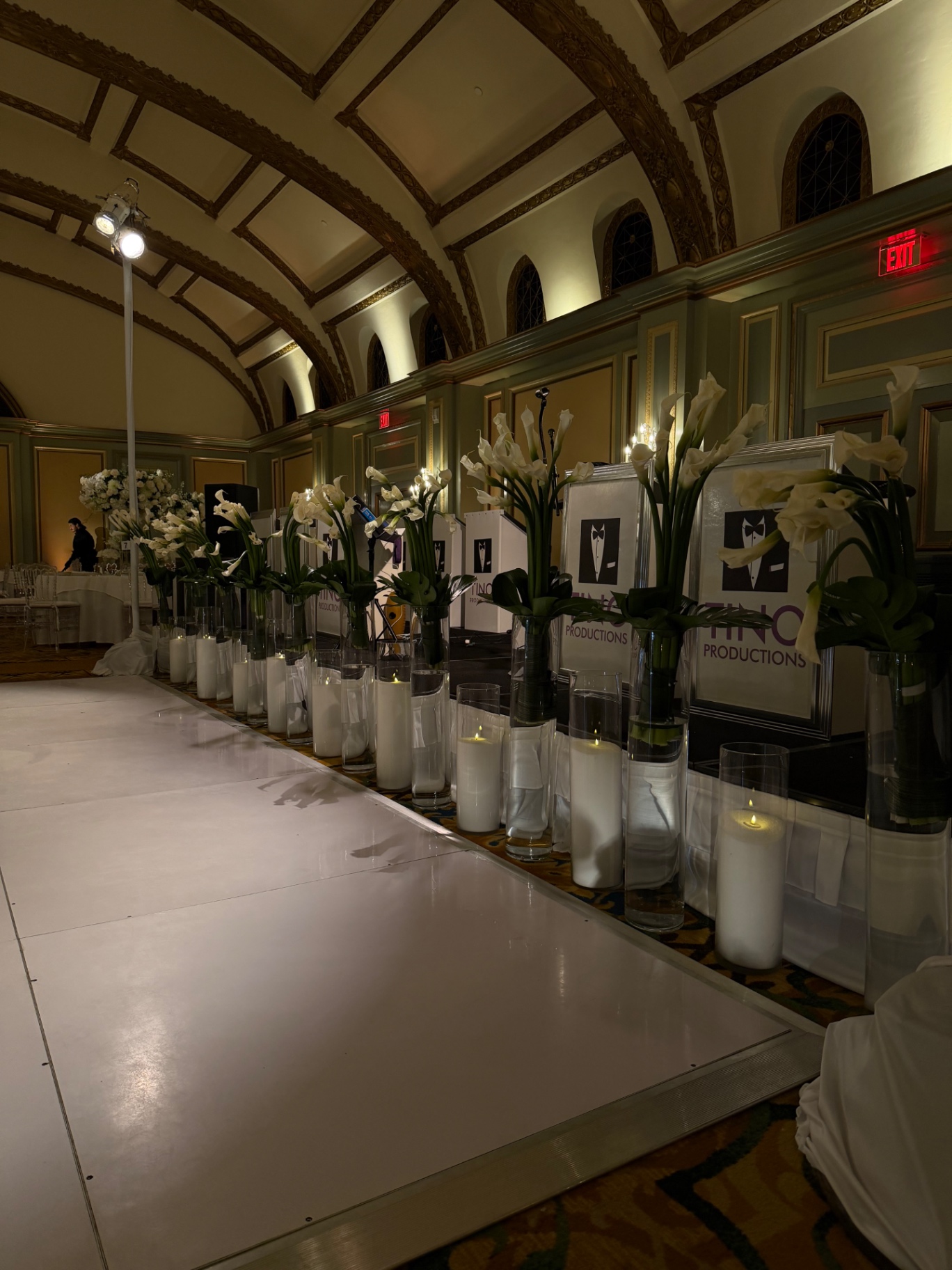 Wedding event setup in Pasadena by Blossom Logistics Co.